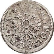 1 Kreuzer - Anthony III, Germany, 1702 reverse image