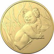 100 Dollars In the name of Elizabeth II; 6th Portrait - Koala - Gold Bullion, Australia, 2024 reverse image