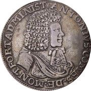 60 Kreuzers - Anthony II Tight hair curls obverse image