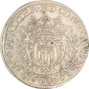 60 Kreuzers - Anthony II, Germany, 1690 reverse image