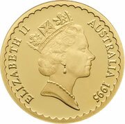 150 Dollars - Elizabeth II 3rd Portrait - Waratah - Gold Proof obverse image