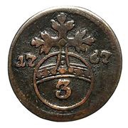 3 Pfennigs, Germany, 1707-1767 reverse image