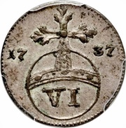 6 Pfennig, Germany, 1737-1767 reverse image