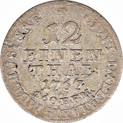 1⁄12 Thaler, Germany, 1767 reverse image