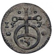 1 Heller - John IV of Hoya, Germany, 1574 reverse image