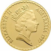 150 Dollars - Elizabeth II 3rd Portrait - Kangaroo Paw - Gold Proof obverse image