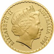 150 Dollars - Elizabeth II 4th Portrait - Desert Pea - Gold Proof obverse image