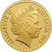 150 Dollars - Elizabeth II 4th Portrait - Common Heath - Gold Proof obverse image