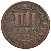 4 Pfennig - Francis Arnold of Wolff-Metternich, Germany, 1715-1716 reverse image