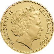 150 Dollars - Elizabeth II 4th Portrait - Cooktown Orchid - Gold Proof obverse image