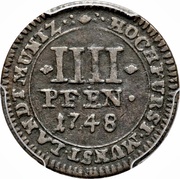 4 Pfennig - Clemens August, Germany, 1748-1755 reverse image