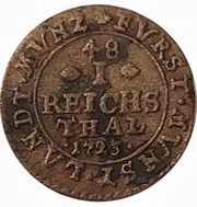1⁄48 Thaler - Clemens August of Bayern, Germany, 1723 reverse image