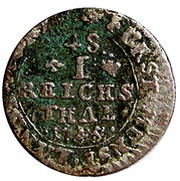 1⁄48 Thaler - Clemens August of Bayern, Germany, 1745-1748 reverse image