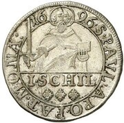 1 Schilling - Frederick Christian of Plettenberg, Germany, 1695-1697 reverse image