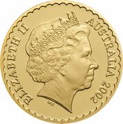 150 Dollars - Elizabeth II 4th Portrait - Sturts Desert Rose - Gold Proof obverse image