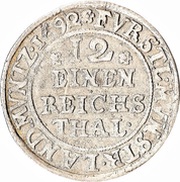 1⁄12 Reichsthaler - Frederick Christian, Germany, 1692-1696 reverse image