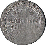 6 Mariengroschen - Clemens August, Germany, 1754 reverse image