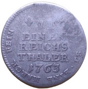 ⅙ Thaler - Maximilian Frederick of Königseck, Germany, 1763-1764 reverse image