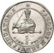 ½ Thaler - Sede Vacante, Germany, 1801 reverse image