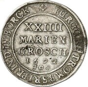 24 Mariengroschen - Frederick Christian of Plettenberg, Germany, 1692 reverse image