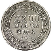 24 Mariengroschen - Frederick Christian of Plettenberg, Germany, 1692-1694 reverse image