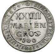 24 Mariengroschen - Frederick Christian of Plettenberg, Germany, 1694 reverse image