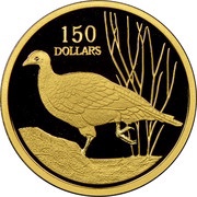 150 Dollars - Elizabeth II 4th Portrait - Malleefowl - Gold Bullion Coin, Australia, 2005 reverse image