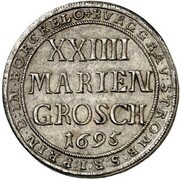 24 Mariengroschen - Frederick Christian of Plettenberg, Germany, 1694-1695 reverse image