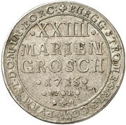 24 Mariengroschen - Francis Arnold of Wolff-Metternich, Germany, 1706-1715 reverse image