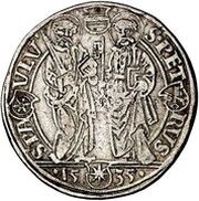 1 Thaler - Francis of Waldeck, Germany, 1535 reverse image