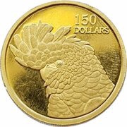 150 Dollars - Elizabeth II 4th Portrait - Red Tailed Cockatoo - Gold Bullion Coin, Australia, 2006 reverse image