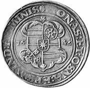 1 Thaler - Francis of Waldeck, Germany, 1544-1546 reverse image