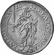1 Thaler - Christoph Bernhard of Galen, Germany, 1659 reverse image
