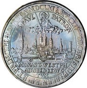 1 Thaler - Christoph Bernhard of Galen, Germany, 1661 reverse image