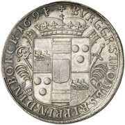 1 Thaler - Frederick Christian of Plettenberg, Germany, 1694 reverse image