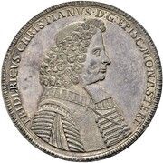 3 Thalers - Frederick Christian of Plettenberg obverse image