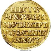 1 Ducat - Christoph Bernhard of Galen Death, Germany, 1678 reverse image