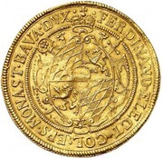 5 Ducats - Ferdinand of Bayern Gold Pattern obverse image