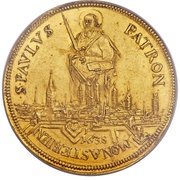 1 Schautaler - Ferdinand of Bayern Gold pattern strike obverse image