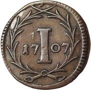 1 Pfennig, Germany, 1661-1707 reverse image