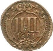 4 Pfennig, Germany, 1661-1699 reverse image