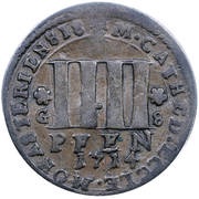 4 Pfennig, Germany, 1714 reverse image