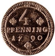 4 Pfenning, Germany, 1787-1790 reverse image