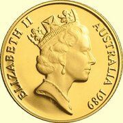 200 Dollars - Elizabeth II 3rd Portrait - Frill Neck Lizard - Gold Bullion Coin obverse image