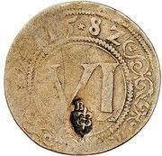 6 Pfennig, Germany, 1582 reverse image