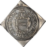 ½ Thaler Klippe; Siege coinage obverse image