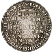 1 Thaler Wiedertäufer, Germany, 1534 reverse image