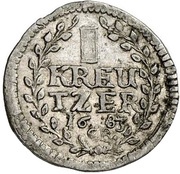 1 Kreuzer - Elisabeth Charlotte, Germany, 1683-1686 reverse image