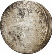 ⅙ Thaler - George August, Germany, 1691-1692 reverse image