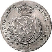 ½ Thaler - Frederick August, Germany, 1809 reverse image